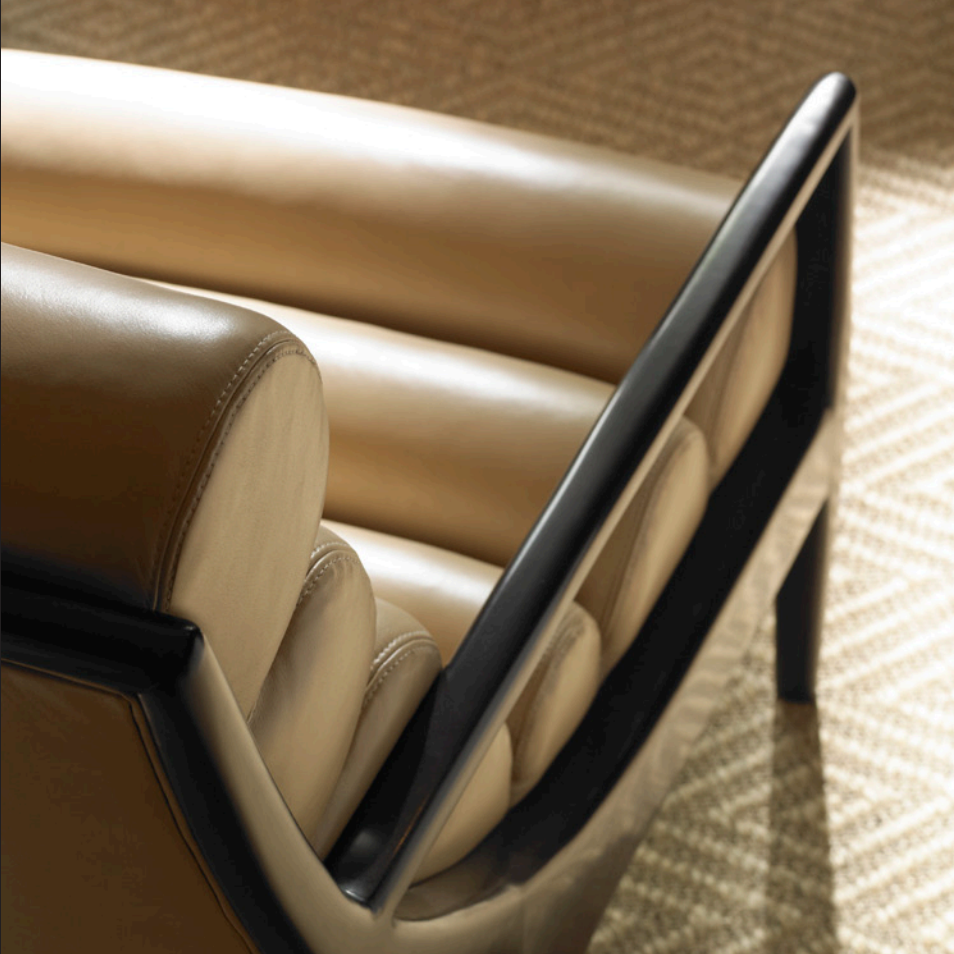 Image of Ferrell Mittman leather arm chair