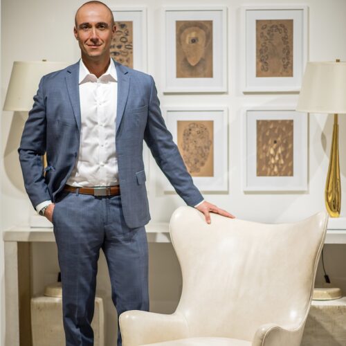 photo of Federico Contigiani with a Hickory Chair chair