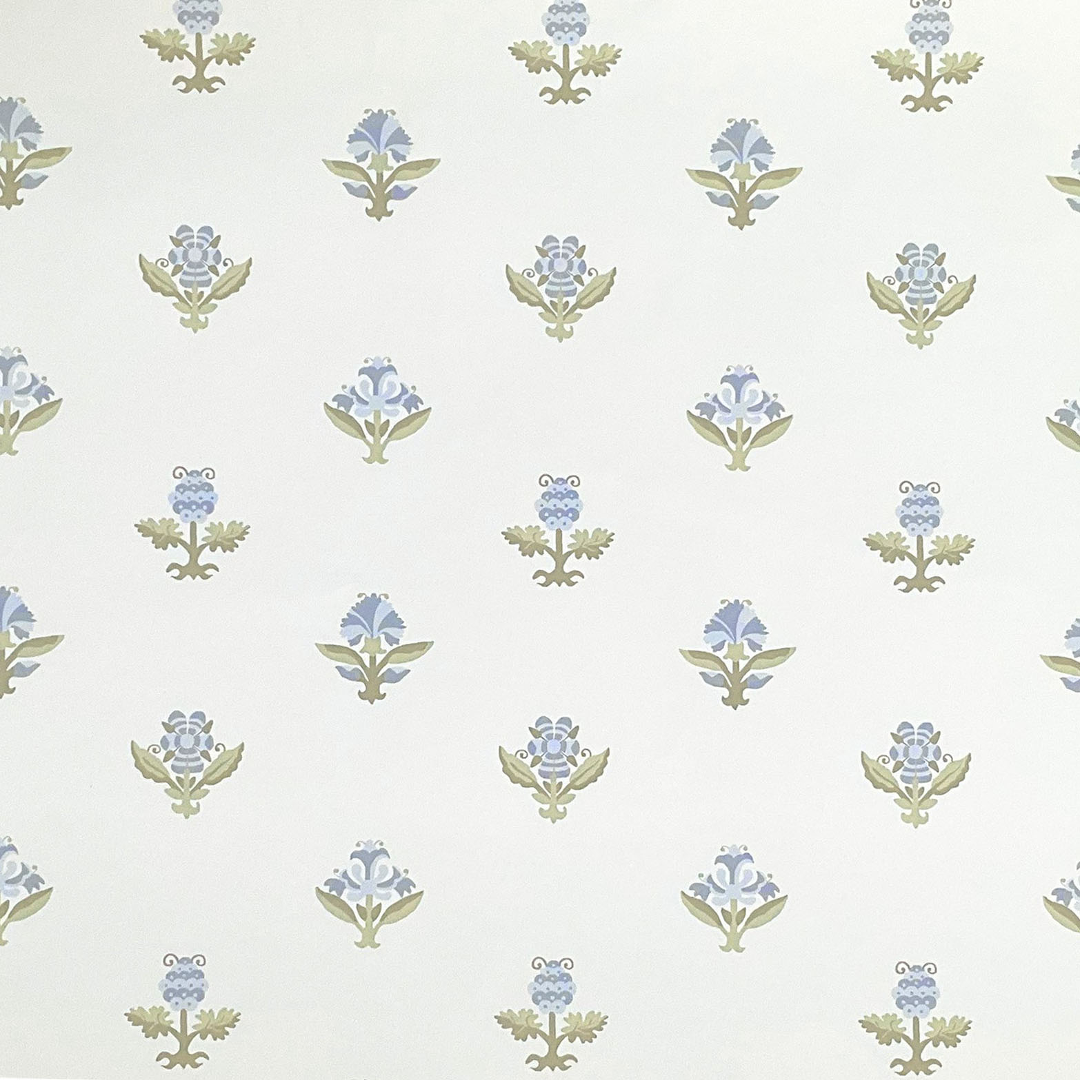swatch of connie french blue wallpaper from Betsy Textiles