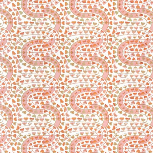 Isobel Fez Sorbet wallpaper swatch