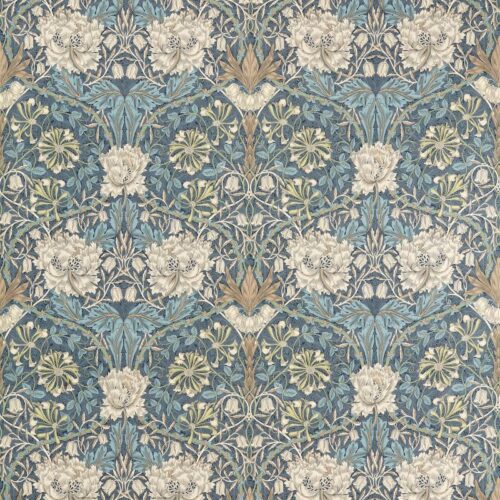 morris and co. honeysuckle and tulip thyme fabric sample